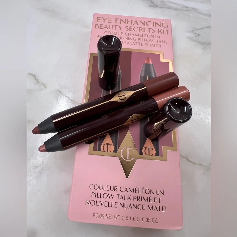 CHARLOTTE TILBURY 🎀 Pillow Talk Eye Enhancing Beauty Secrets Kit 🎀 NIB $35 MSRP - Picture 6 of 7